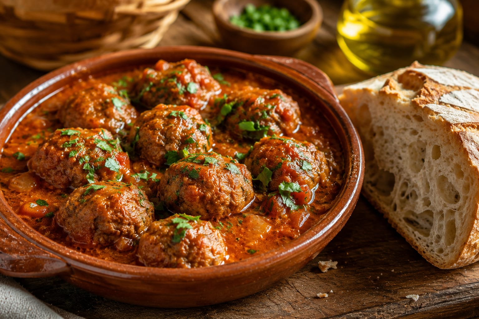 Albóndigas de la tía Tere con queso, puerro y pimentón: reconfortantes y con un toque especial